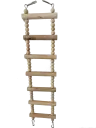 Jouets pour oiseaux Inter Échelle en bois 10x46cm - 6 unités