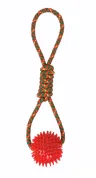 Lanceur avec balle TPR Chia 43 cm Moly | Jouet résistant pour lancer, mordre et jouer en extérieur