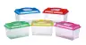 Aquarium en plastique MOLY petit 18 x 11 x 14 cm avec couvercle et poignée | Aquarium portable pour poissons d'ornement